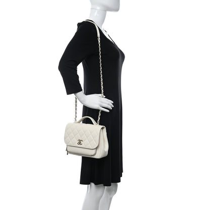 Chanel Caviar Quilted Medium Business Affinity Flap White 2 of 11