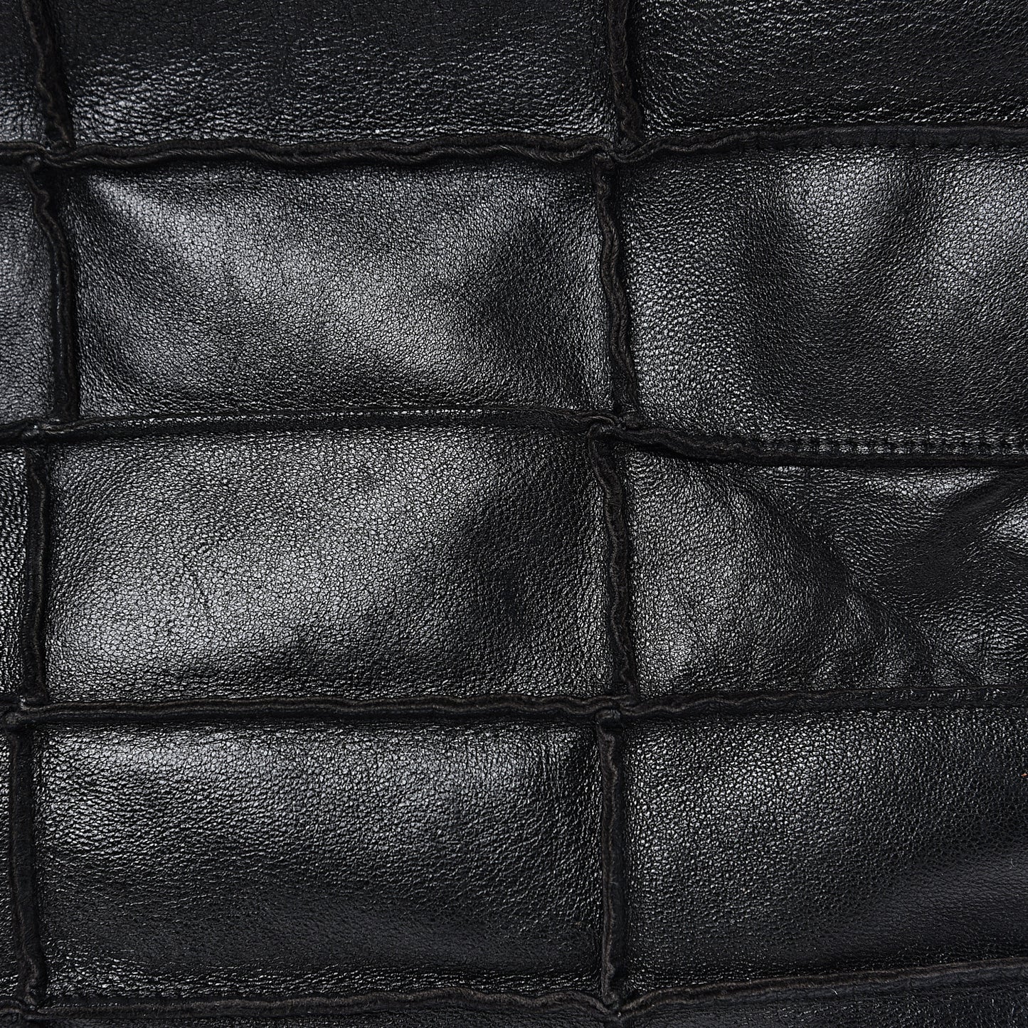 Lambskin Patchwork Shoulder Bag Black