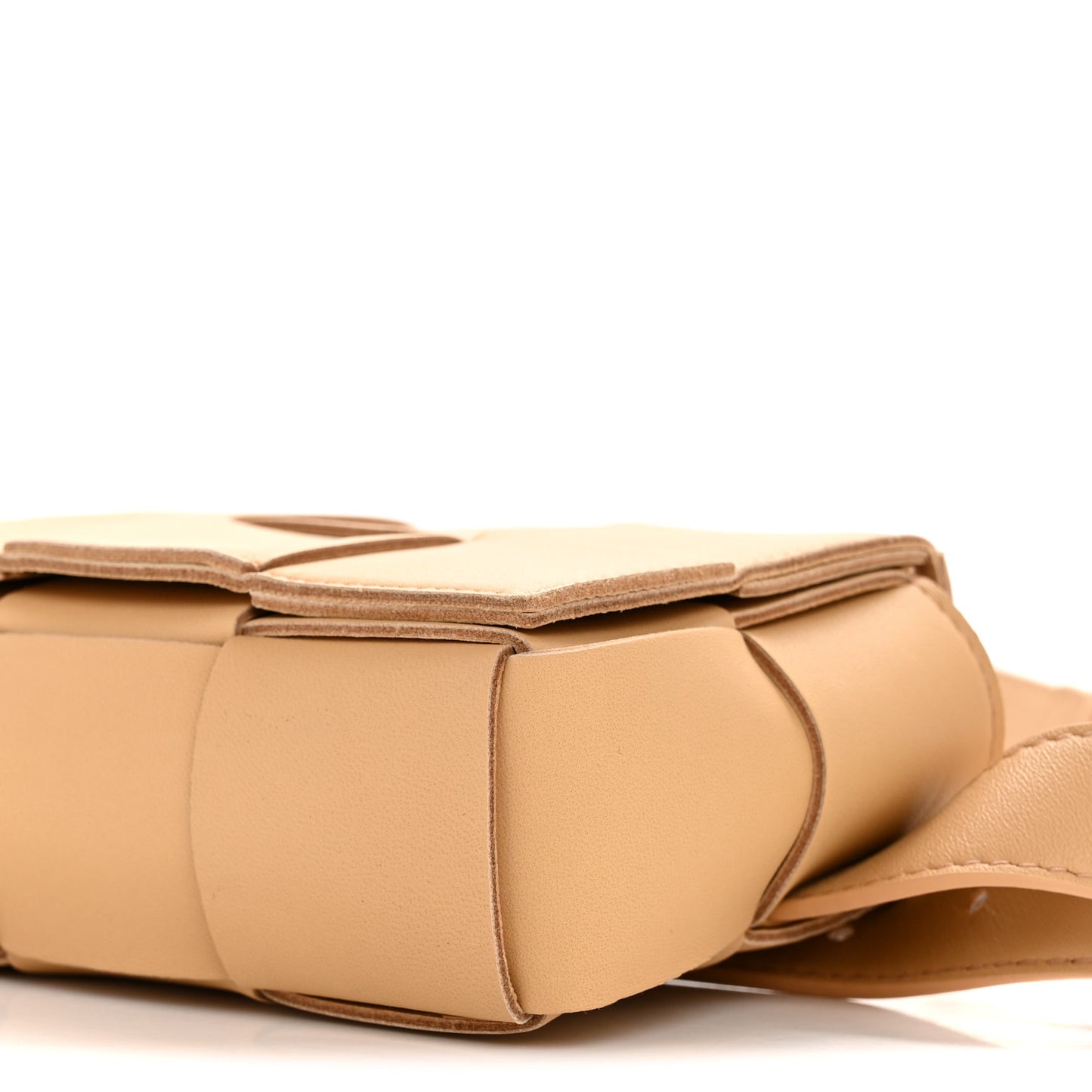 Nappa Maxi Intreccio The Belt Cassette Bag Almond