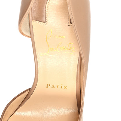 Christian Louboutin Shiny Nappa Iriza 100 Pumps 36.5 Nude 8 of 9