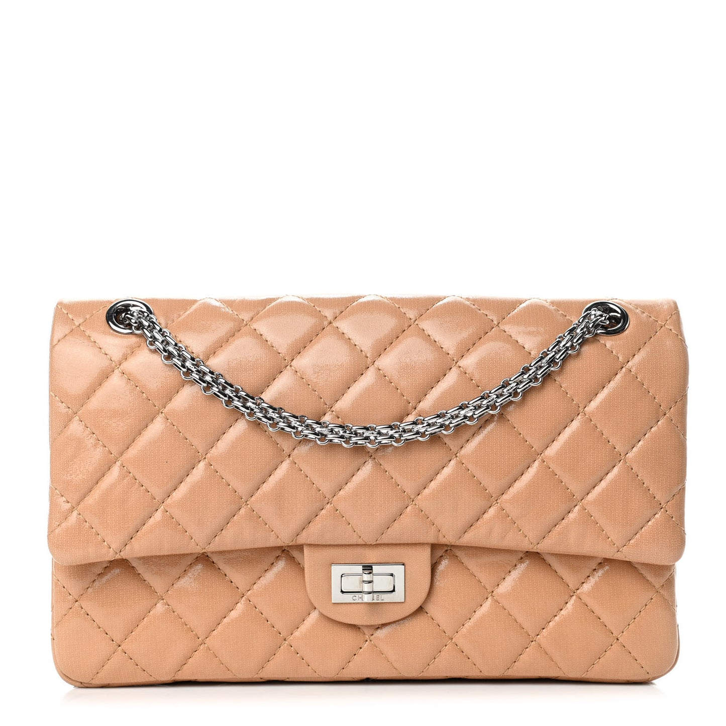 Iridescent Lambskin 2.55 Reissue 226 Flap Beige