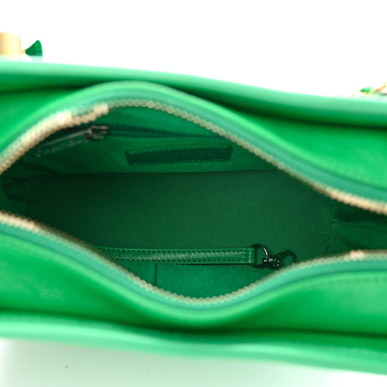 Chanel Aged Calfskin Quilted Small Gabrielle Hobo Green 5 of 13