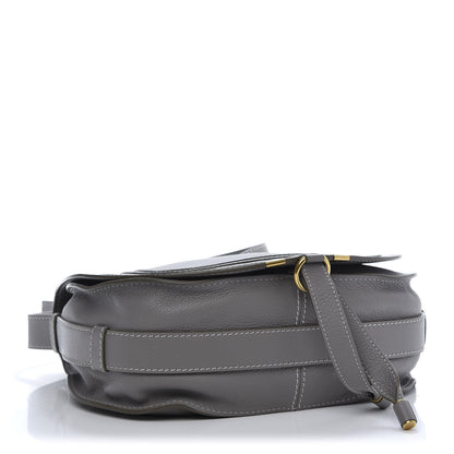 Chloe Calfskin Medium Marcie Round Crossbody Bag Cashmere Grey 4 of 11
