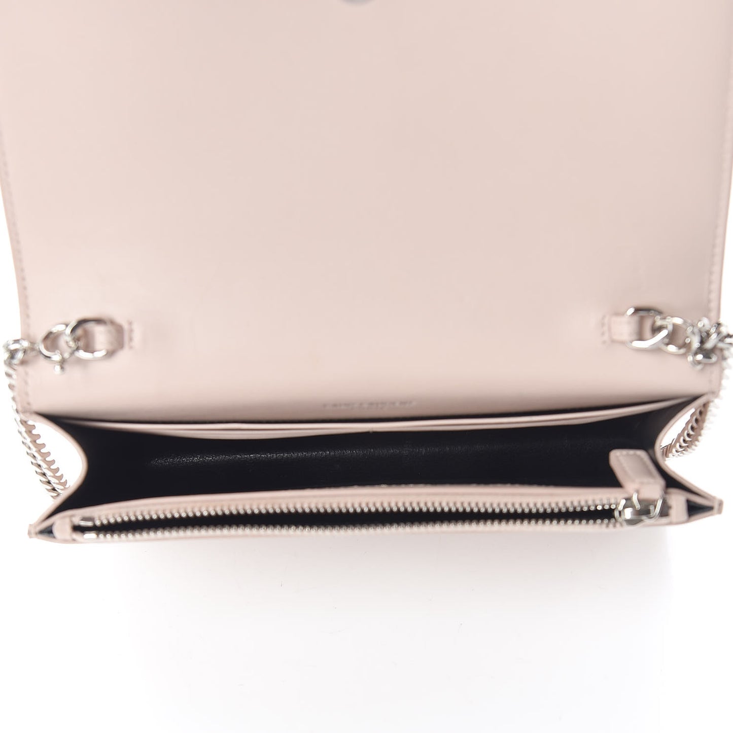 Smooth Calfskin Classic Monogram Kate Tassel Chain Wallet Marble Pink