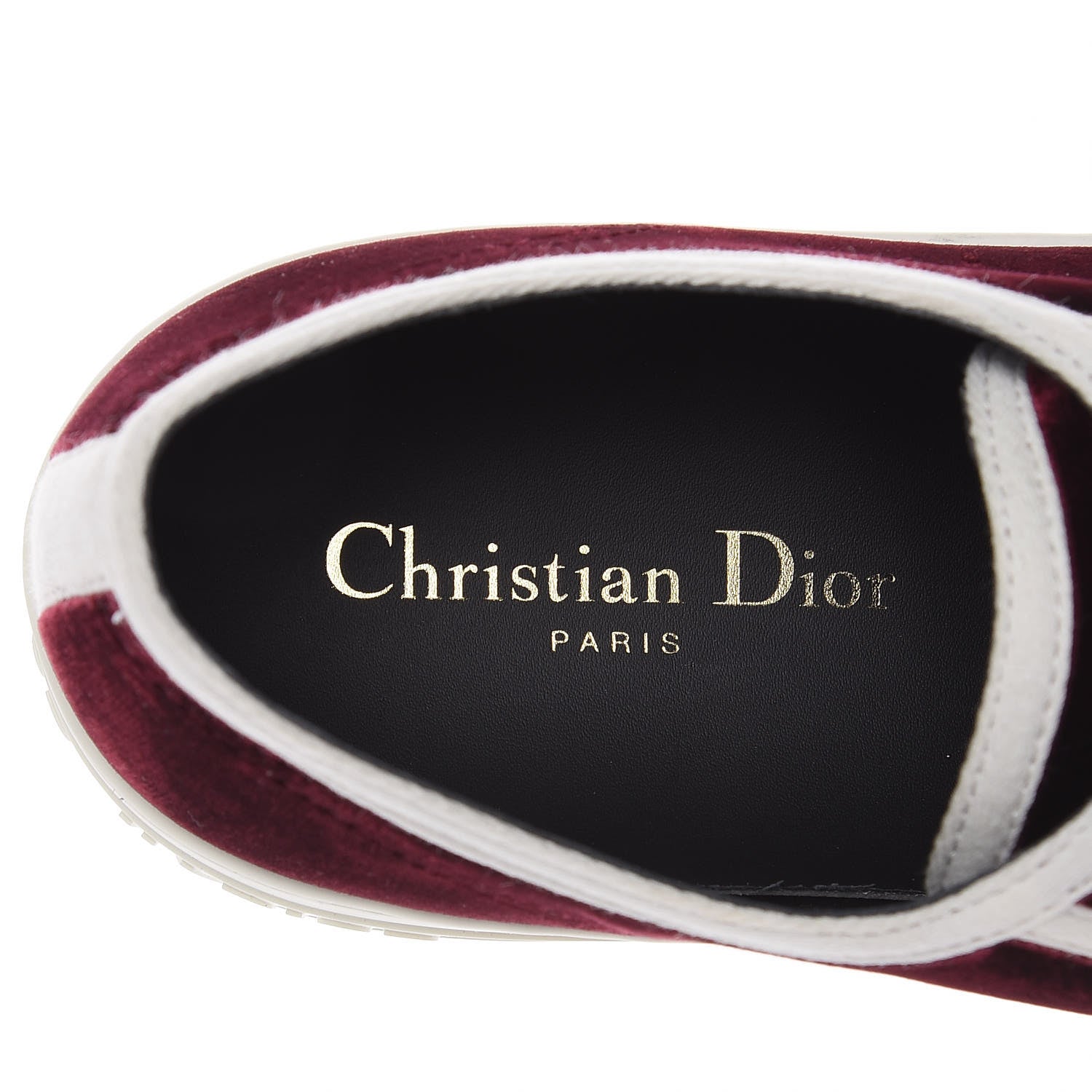 Christian Dior Velvet Walk'N'Dior Low Top Sneakers 40 Deep Amaranth 6 of 13