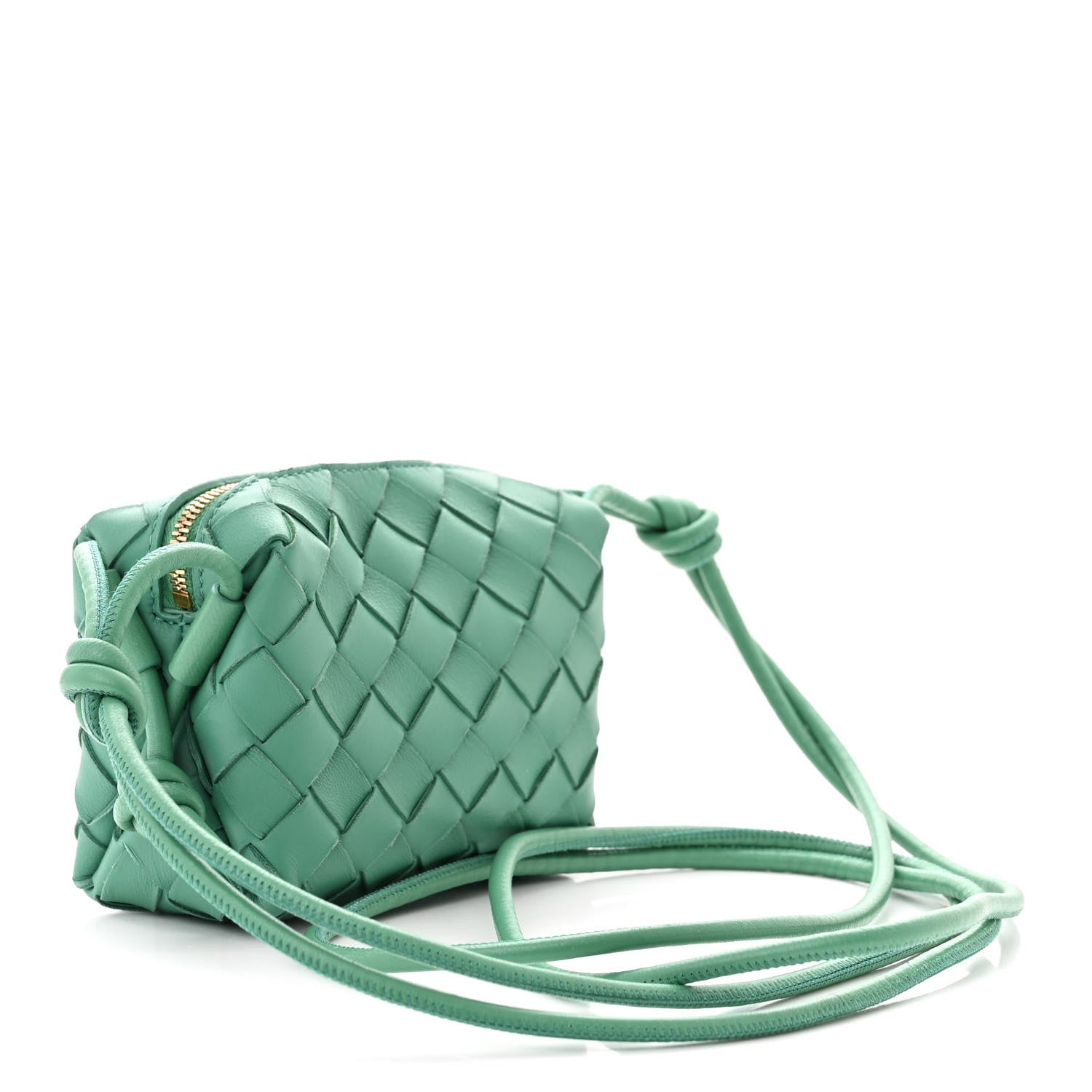 Bottega Veneta Nappa Intrecciato Candy Loop Camera Bag Mermaid 3 of 9