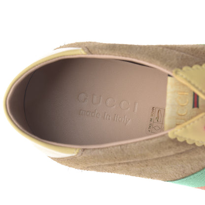 Gucci Suede Web Mens Rocket Sneakers 9.5 Nocciola Burro 8 of 11