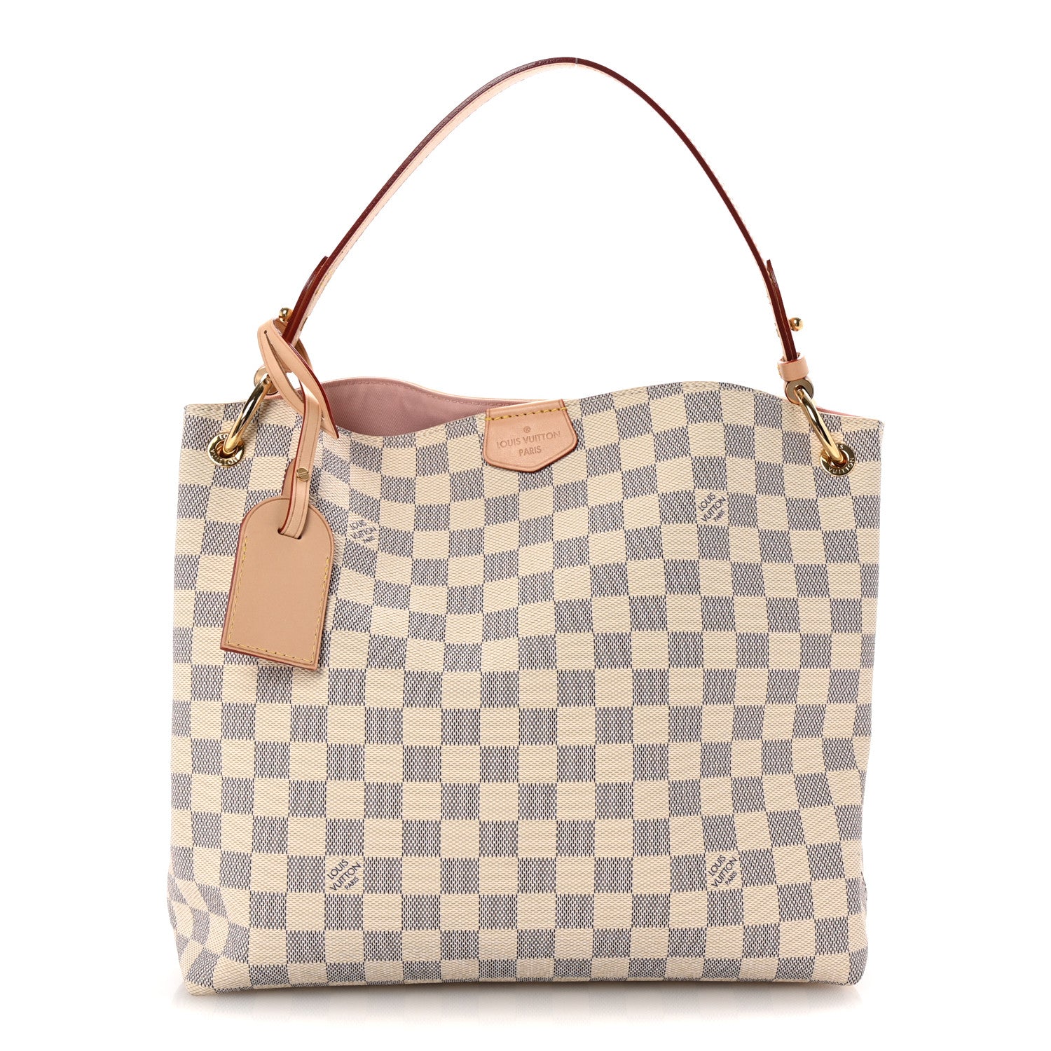 Louis Vuitton Damier Azur Graceful PM Rose Ballerine 1 of 9