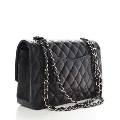 Chanel Lambskin Quilted Medium Double Flap Black 3 of 10