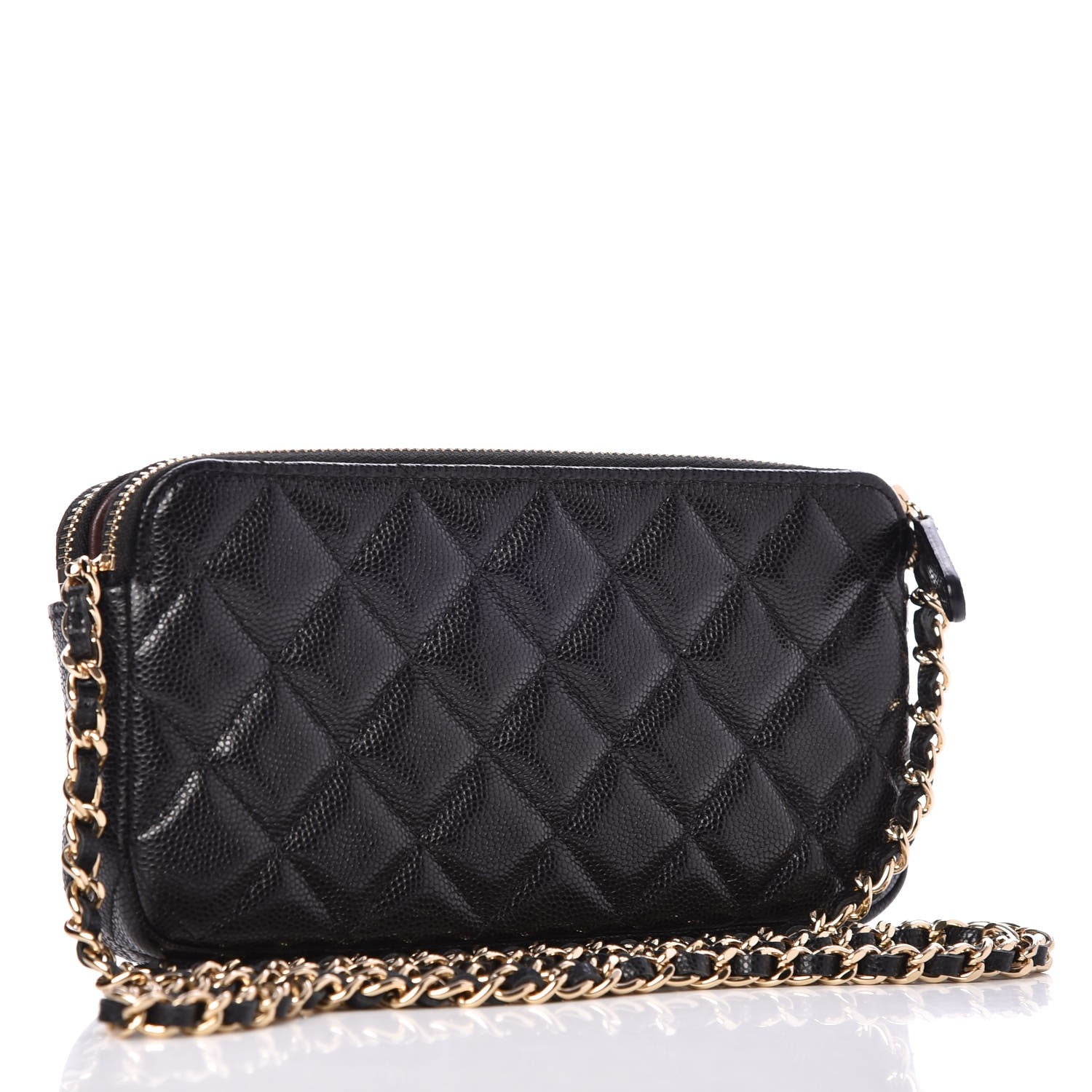 Chanel Caviar Quilted Small Clutch With Chain Black 3 of 10