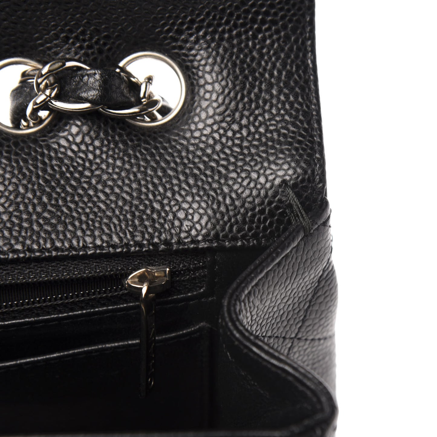Caviar Quilted Jumbo Single Flap Black