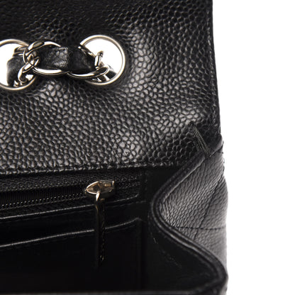 Chanel Caviar Quilted Jumbo Single Flap Black 8 of 12