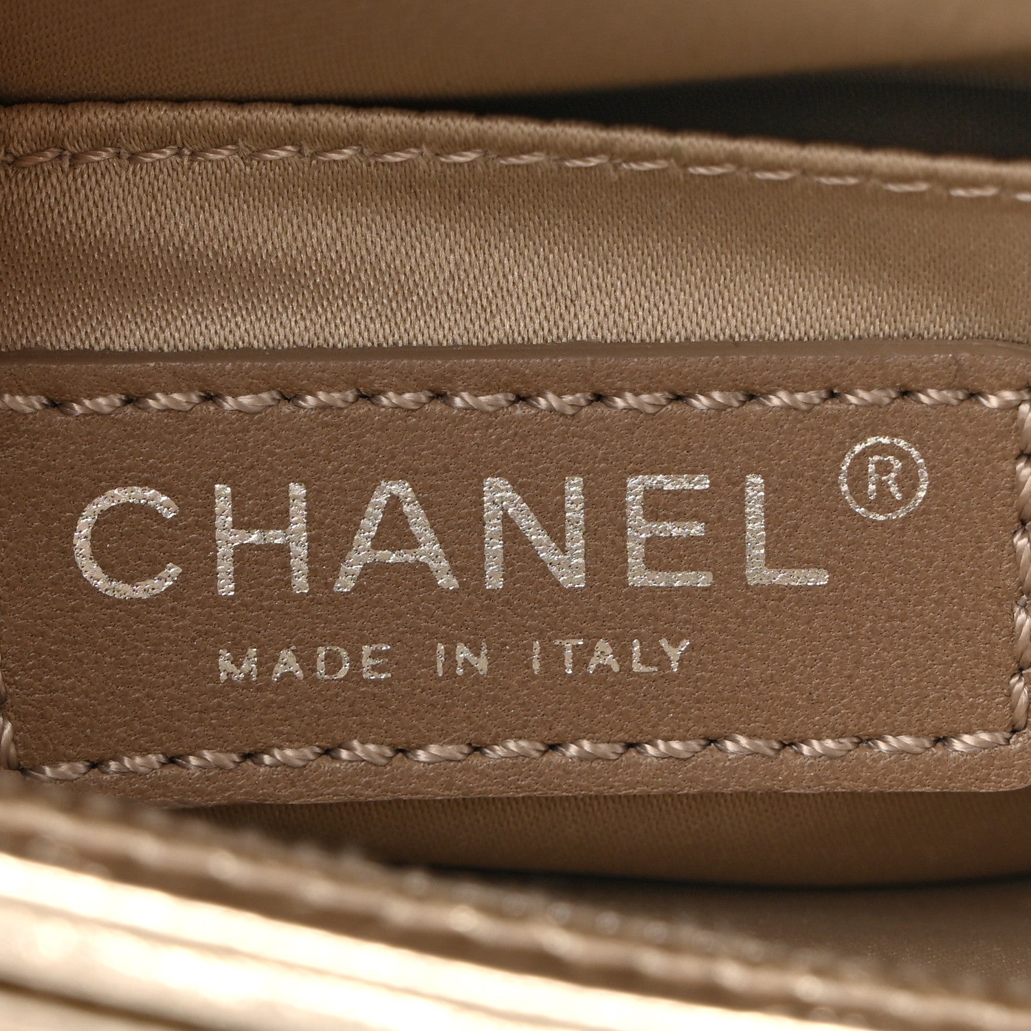Chanel Metallic Crackled Calfskin Medium Clam's Pocket Flap Gold 8 of 14