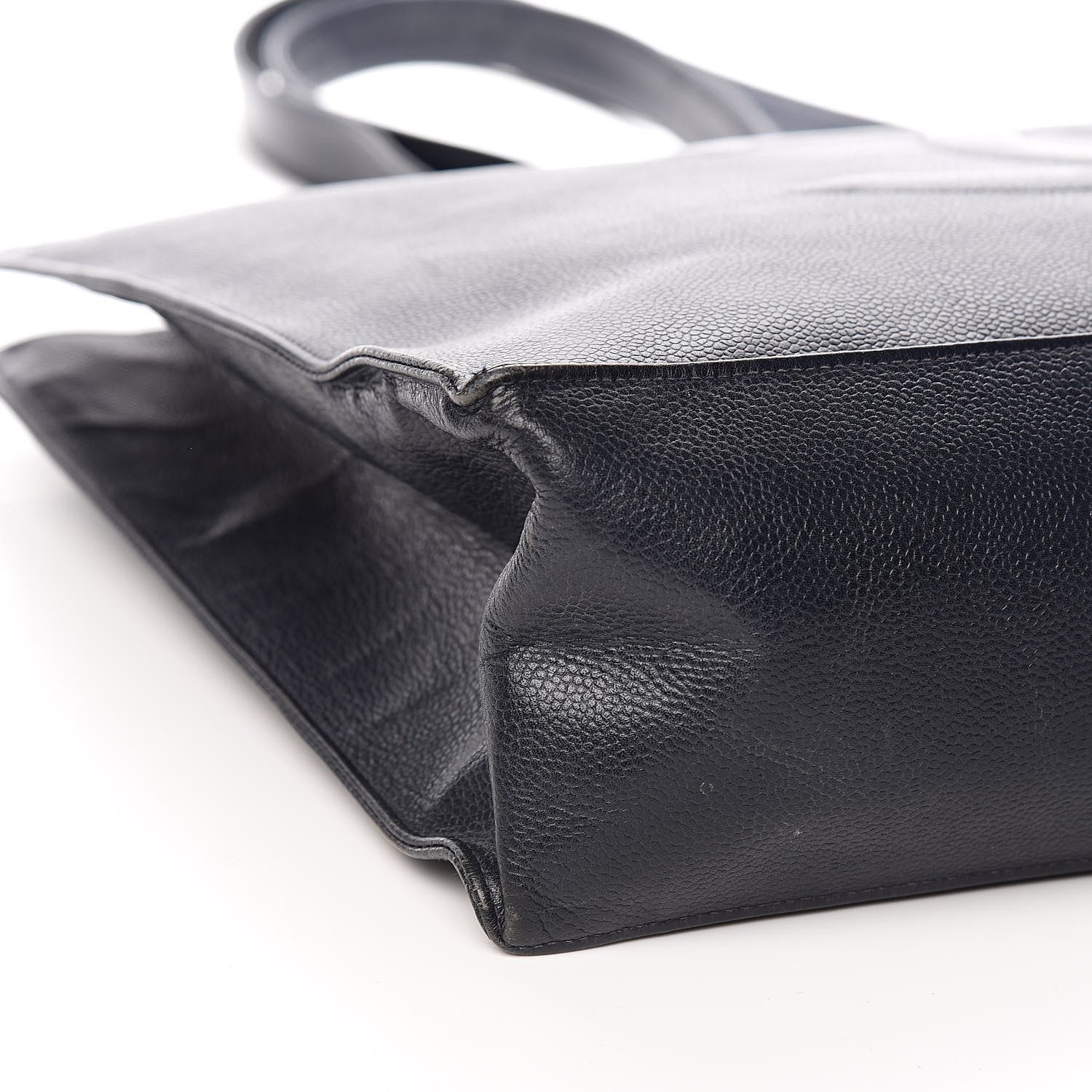 Chanel Caviar CC Tote Navy 9 of 18
