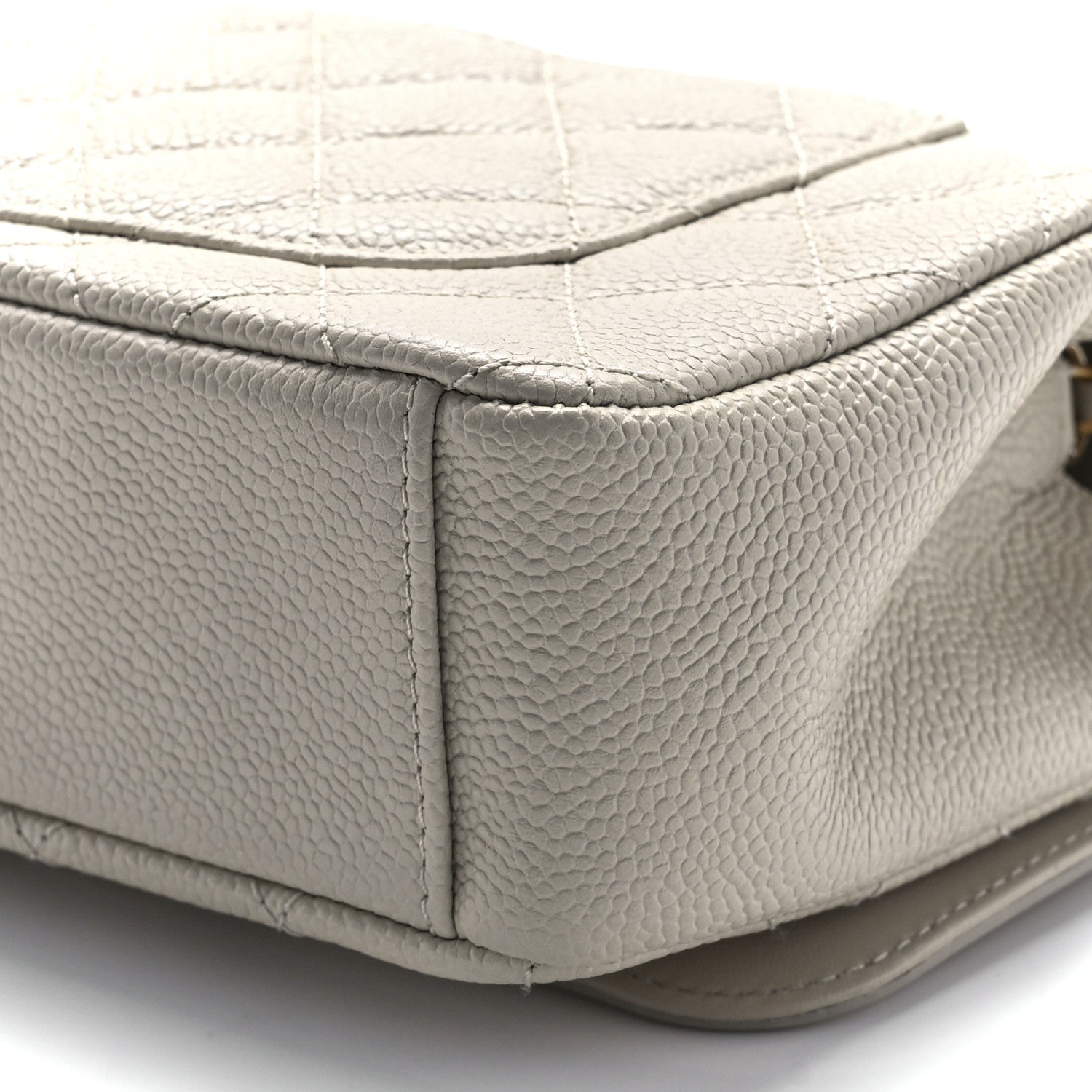Chanel Caviar Quilted Small CC Filigree Flap Light Beige 11 of 11