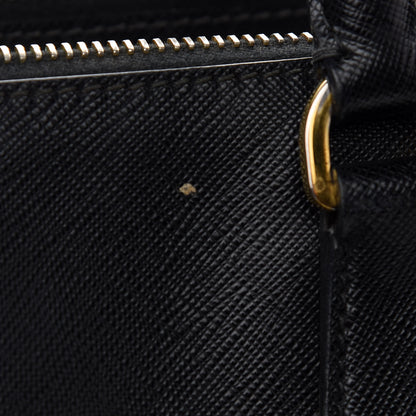 Prada Saffiano Medium Galleria Double Zip Tote Black 9 of 14
