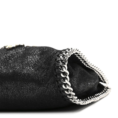 Stella McCartney Shaggy Deer Crystal Stones Heart Tiny Falabella Tote Black 9 of 9