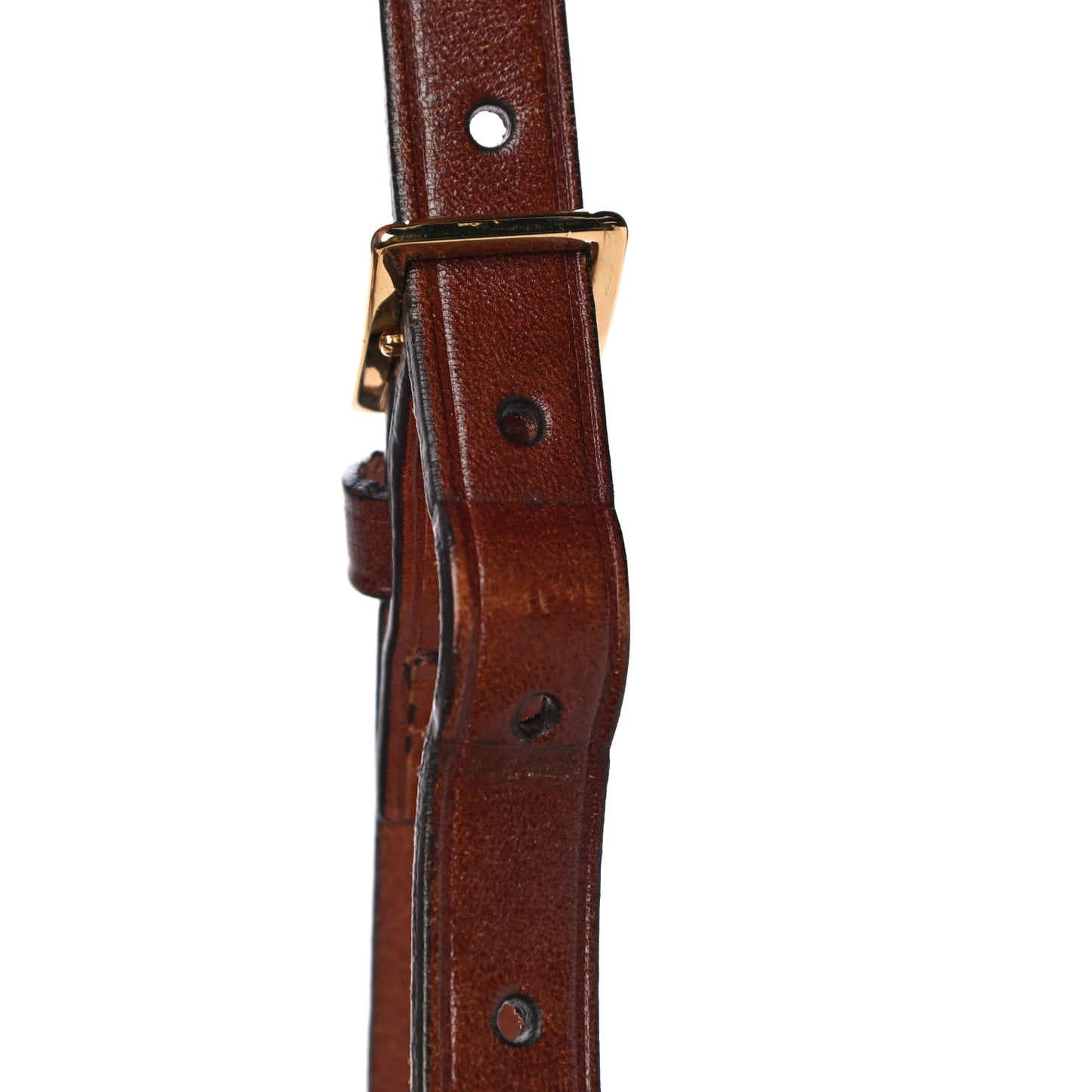 Bridle Calfskin House Check Small Orchard Bowling Bag Deep Claret