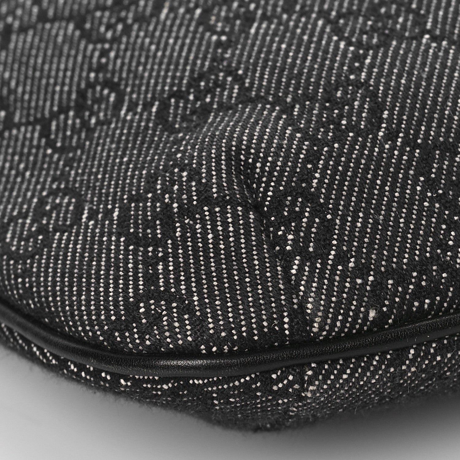 Gucci Denim Monogram Pochette Black 7 of 8