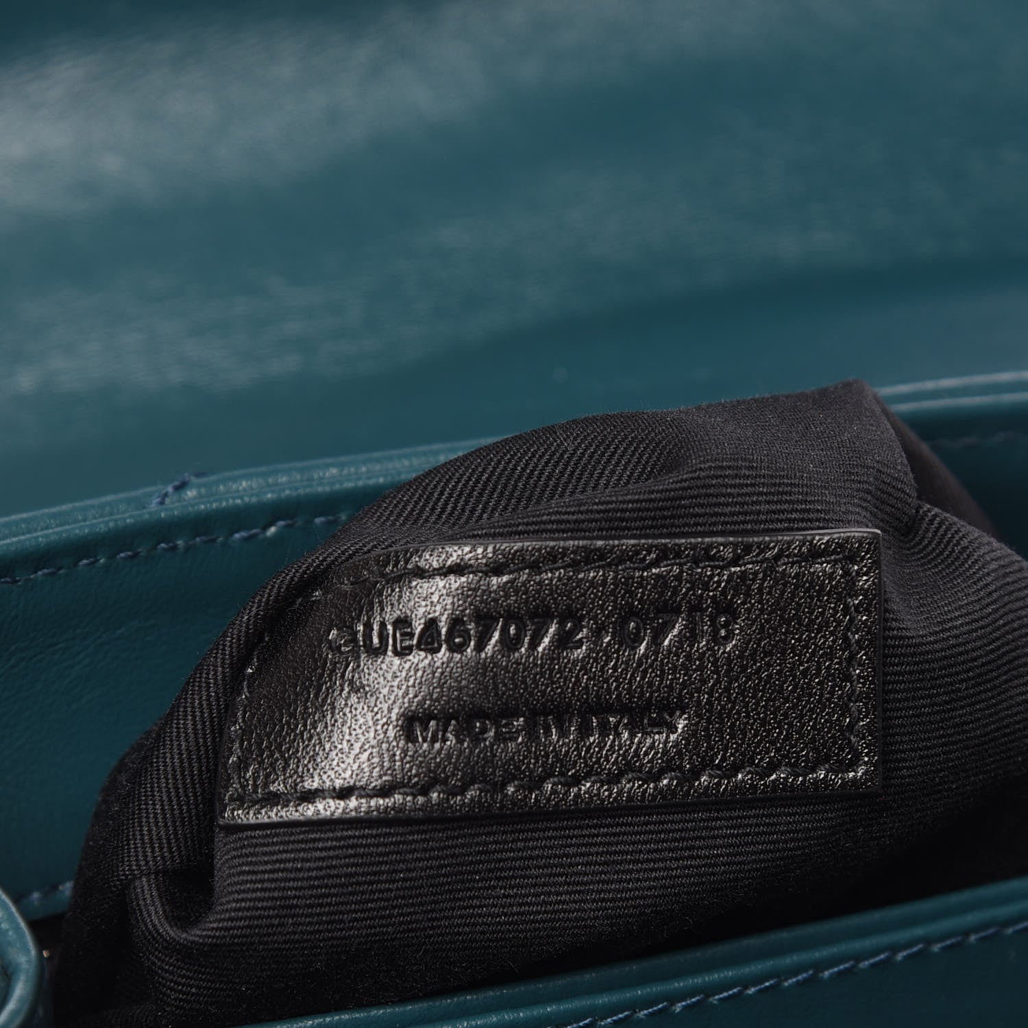 Saint Laurent Calfskin Y Quilted Monogram Toy Loulou Satchel Dark Turquoise 8 of 11