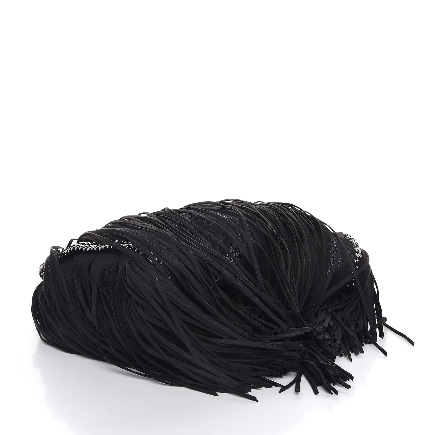Stella McCartney Eco Suede Fringe Falabella Tote Black 8 of 8