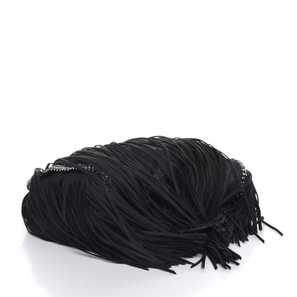 Stella McCartney Eco Suede Fringe Falabella Tote Black 8 of 8