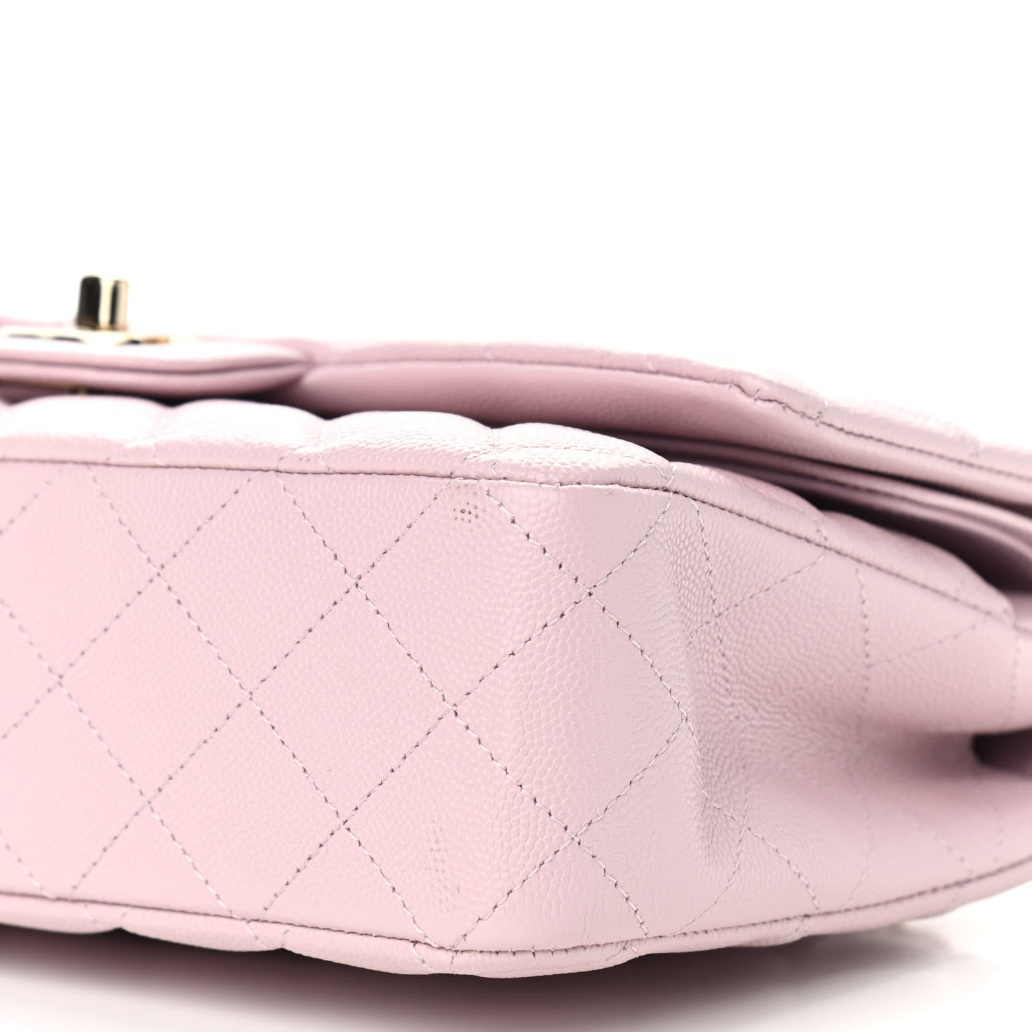 Chanel Caviar Quilted Medium Double Flap Light Pink 9 of 9