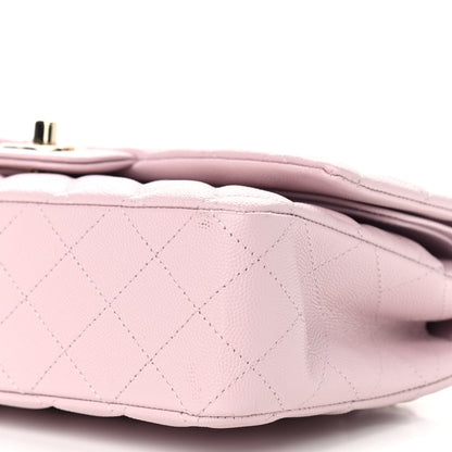 Chanel Caviar Quilted Medium Double Flap Light Pink 9 of 9