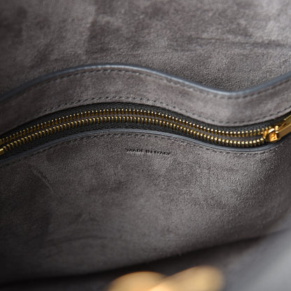 Celine Soft Grained Calfskin Small Sangle Bucket Bag Grey 6 of 12