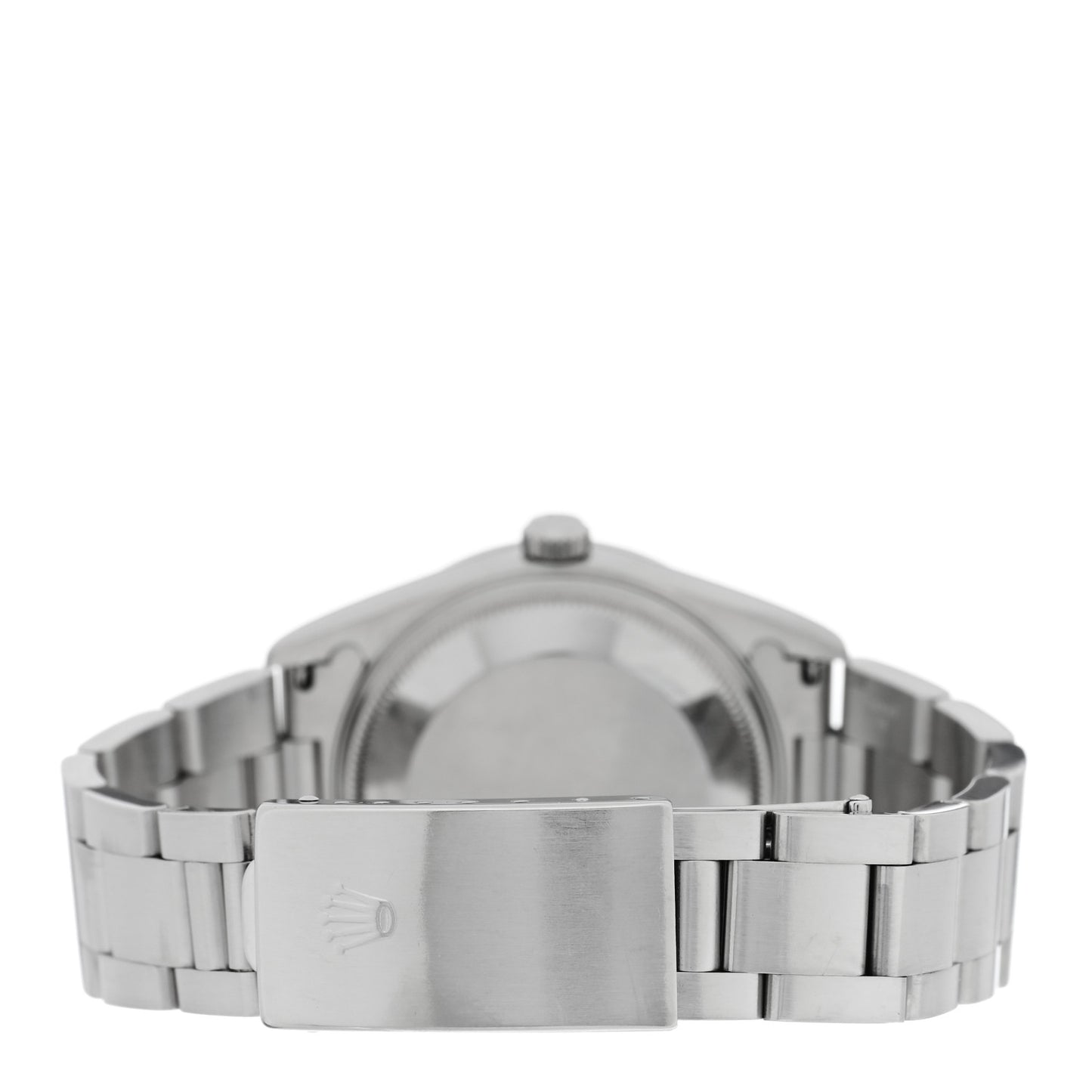 Stainless Steel 34mm Oyster Perpetual Date Watch Black 15200