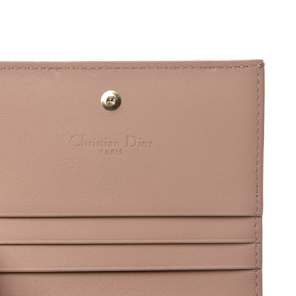 Christian Dior Ultra Matte Calfskin Cannage Mini Lady Dior Wallet Beige 6 of 8