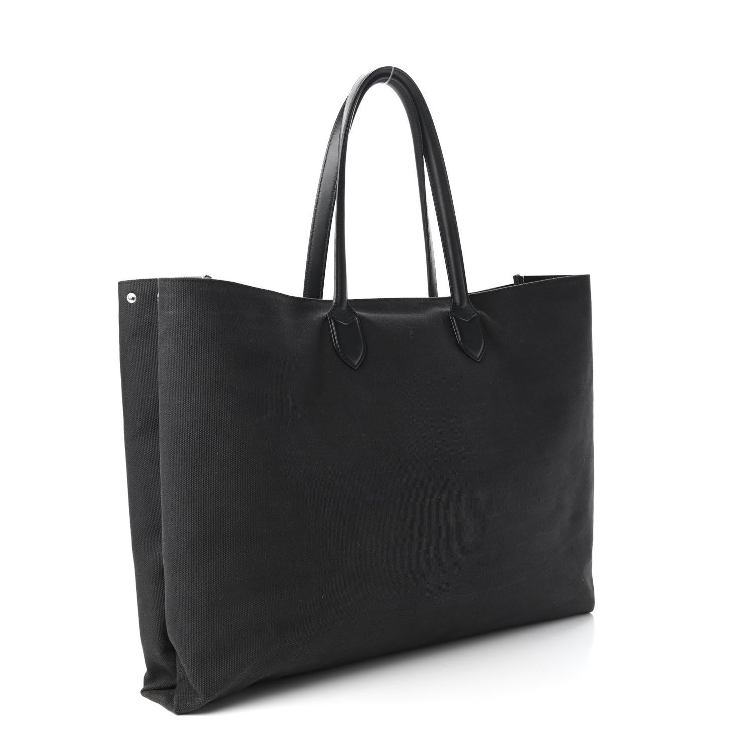 Burberry Canvas Lewes Tote Black 3 of 10