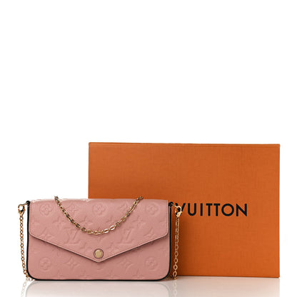 Louis Vuitton Empreinte Pochette Felicie Chain Wallet Rose Poudre 11 of 11