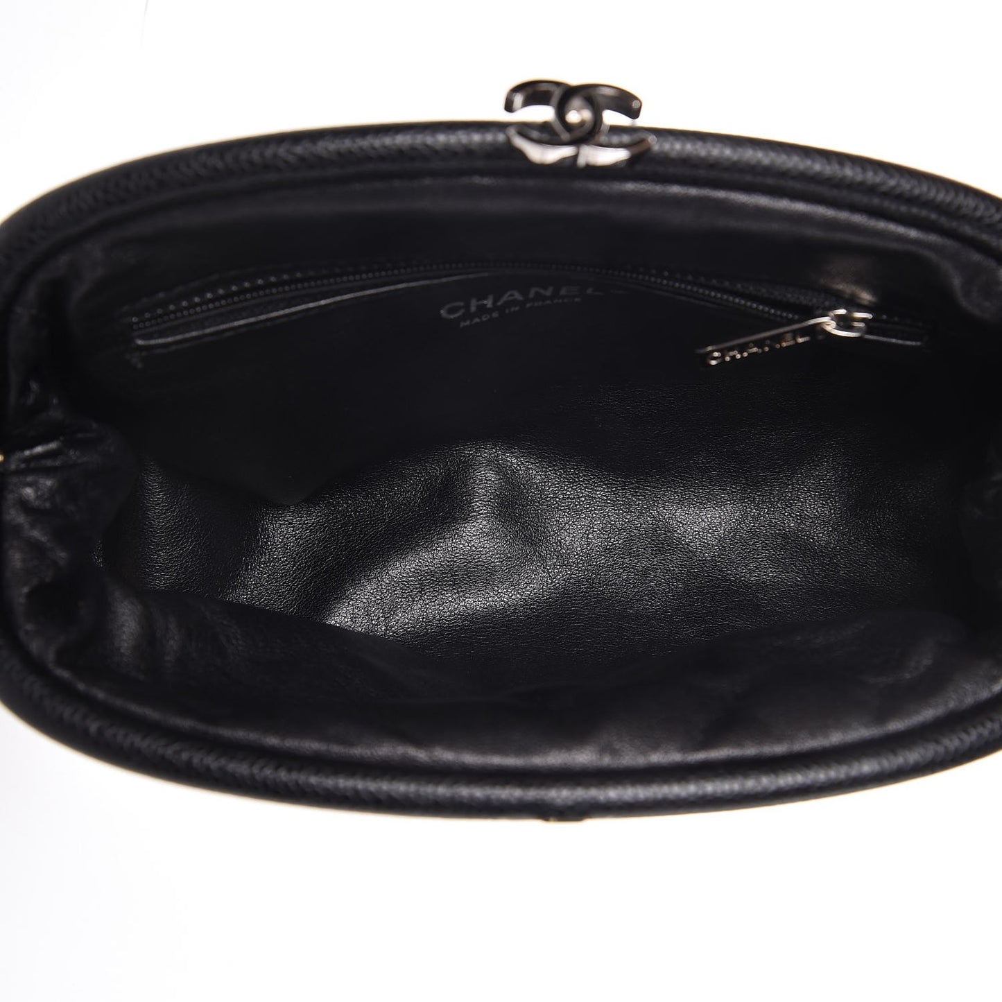 Caviar Quilted Timeless Clutch Black