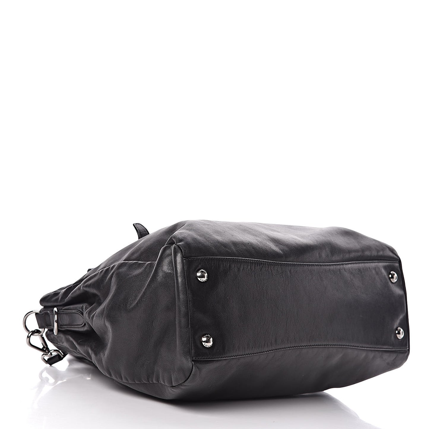 Soft Calfskin Shoulder Bag Black