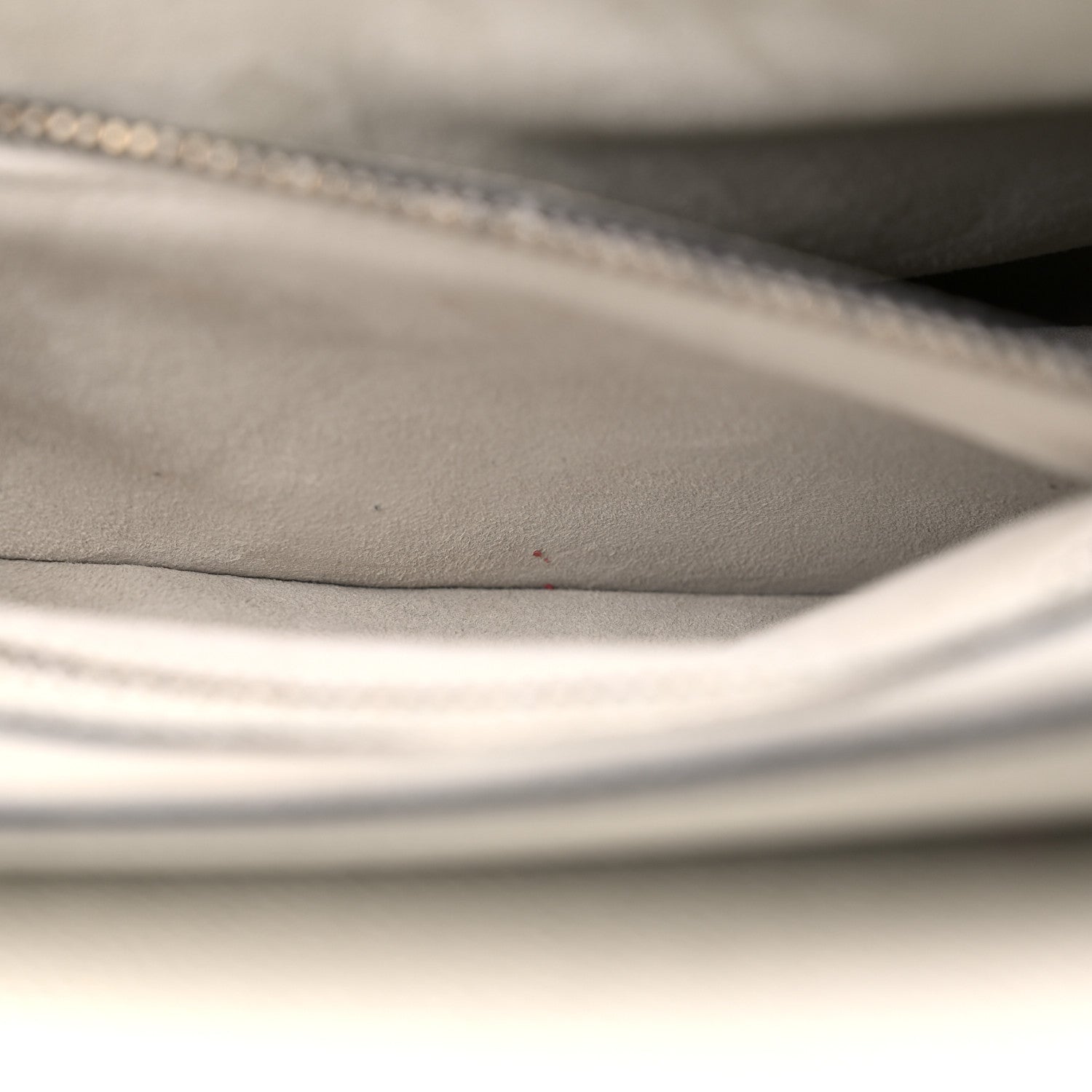 Christian Dior Grained Calfskin Saddle Bag White 11 of 13