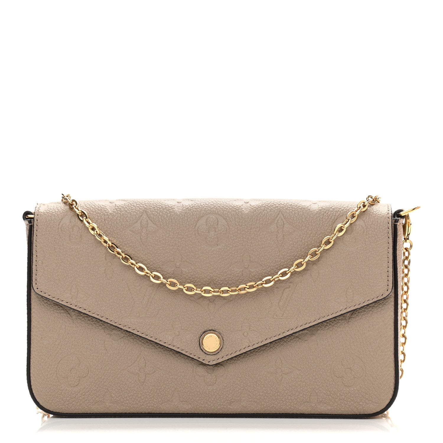 Louis Vuitton Empreinte Pochette Felicie Chain Wallet Tourterelle 4 of 10