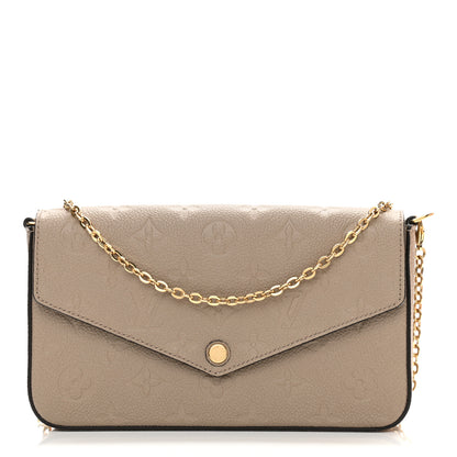 Louis Vuitton Empreinte Pochette Felicie Chain Wallet Tourterelle 4 of 10