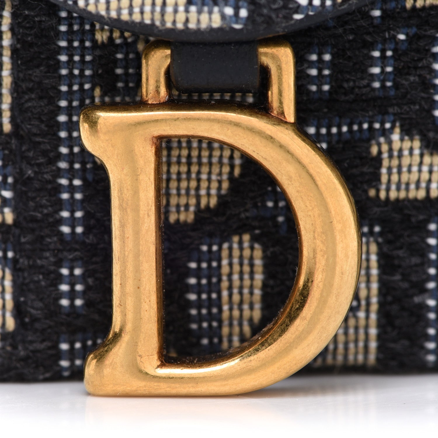 Christian Dior Oblique Saddle 5-Gusset Card Holder Blue 7 of 8