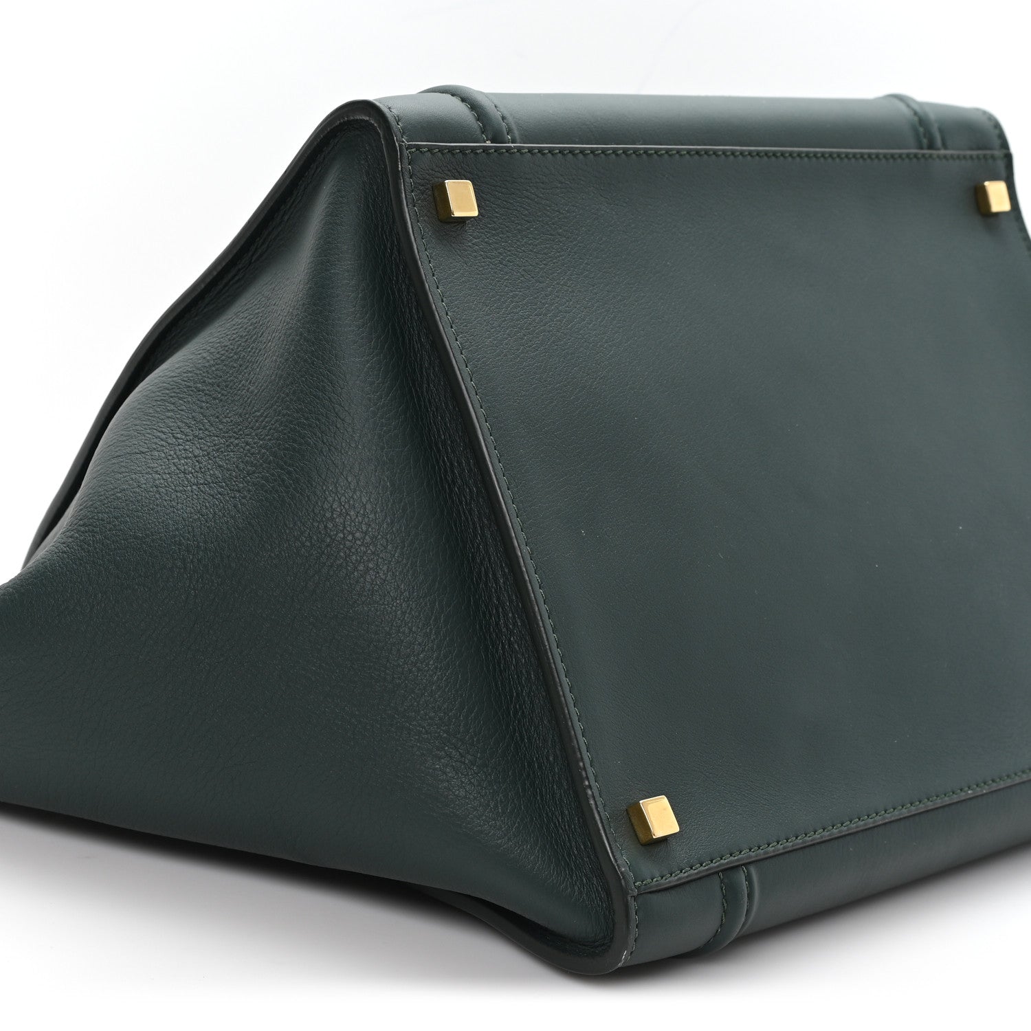 Celine Grained Calfskin Medium Phantom Luggage Emerald 8 of 9