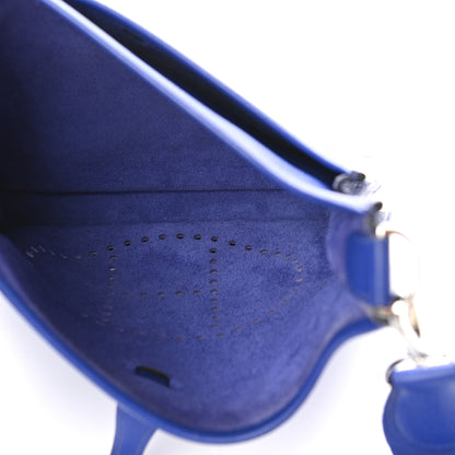 Hermes Taurillon Clemence Evelyne III PM Bleu Electrique 5 of 10