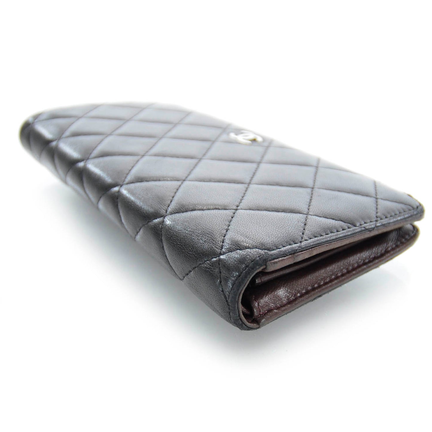 Lambskin Yen Wallet Black