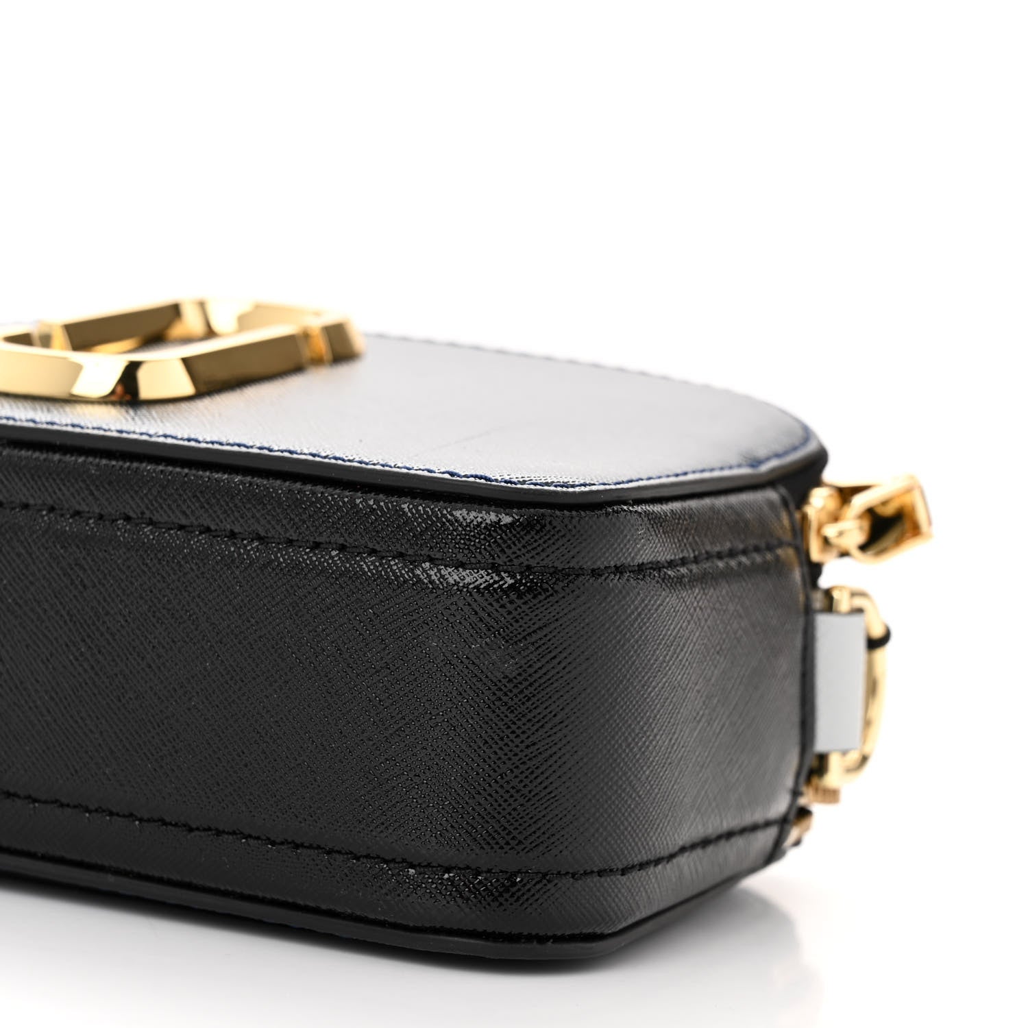 Marc Jacobs Saffiano Small Snapshot Camera Bag Blue Sea 10 of 12