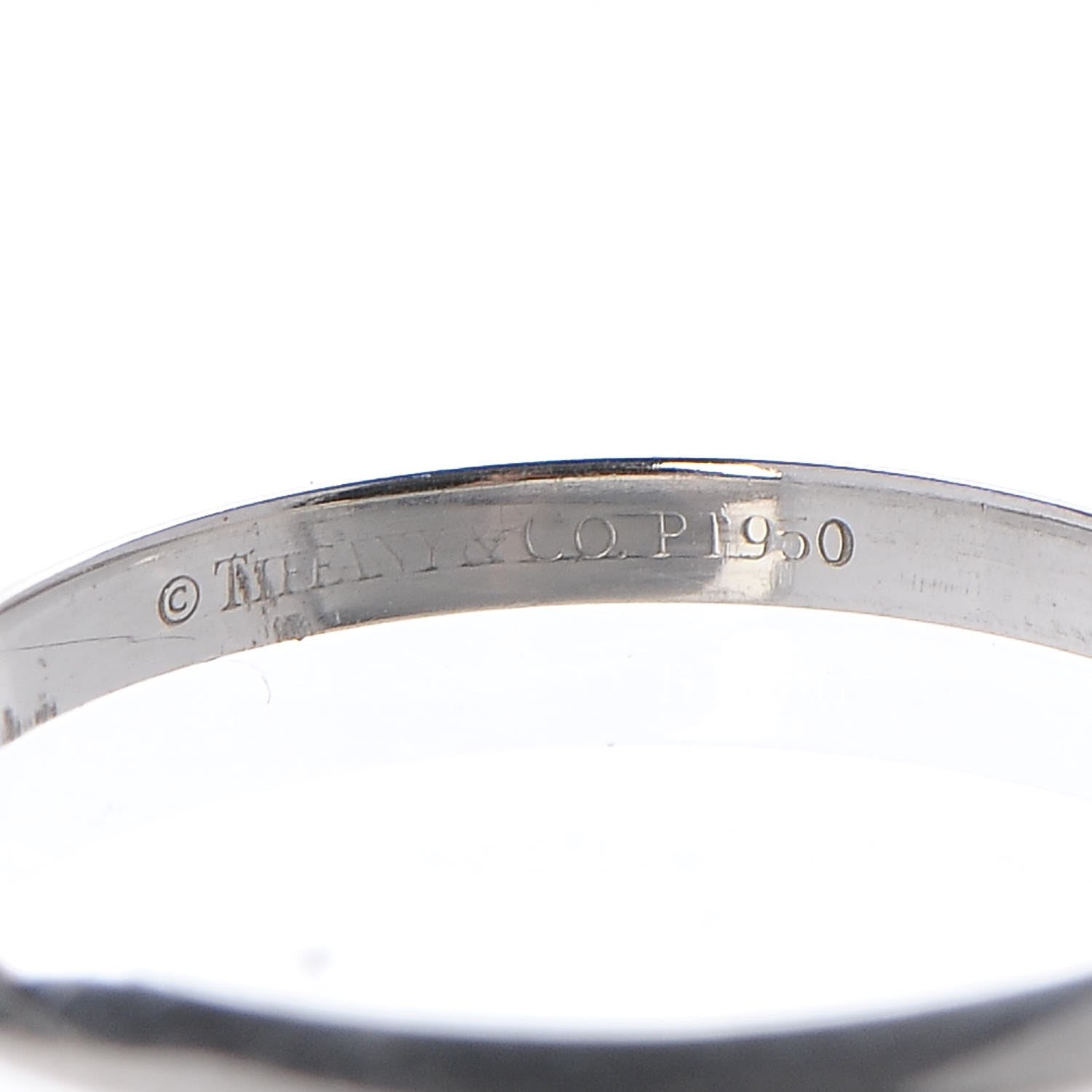 Tiffany Platinum 2mm Knife Edge Band Ring 54 7 3 of 4