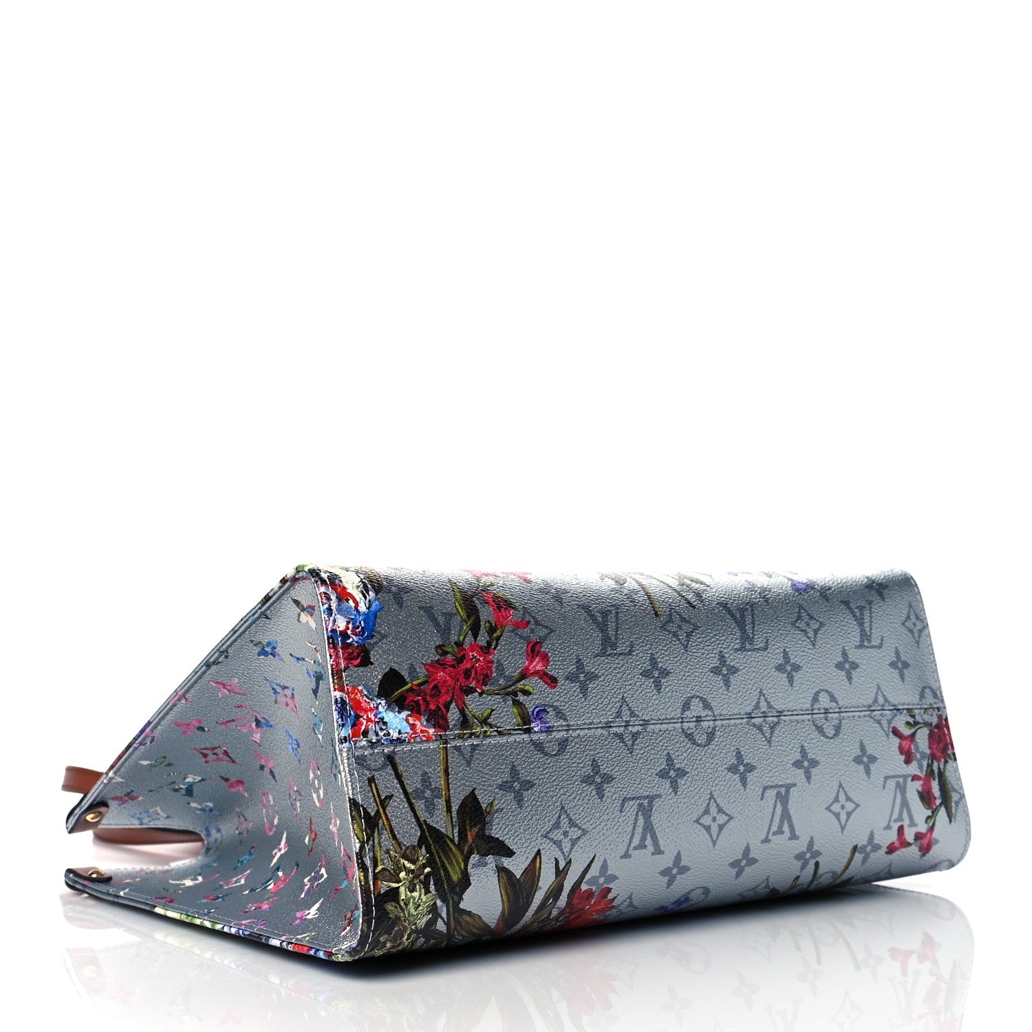 Louis Vuitton Metallic Monogram LV Garden OnTheGo MM Silver 4 of 9