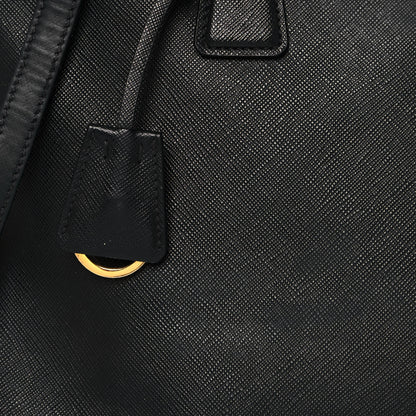 Prada Saffiano Medium Galleria Double Zip Tote Black 6 of 20