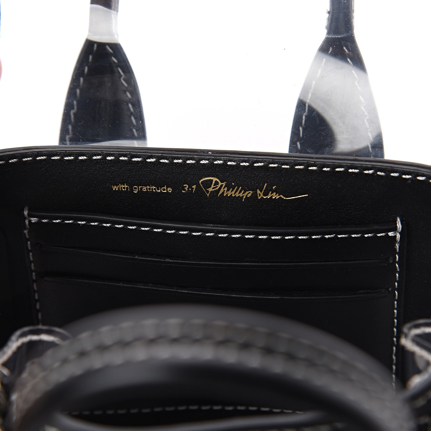 3.1 Phillip Lim 3.1 Calfskin PVC Mini Pashli Satchel Black 5 of 8