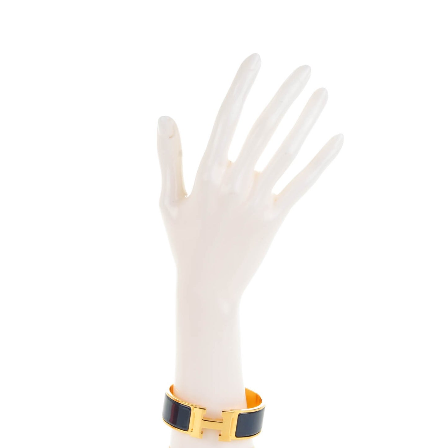 Enamel Wide Clic Clac H Bracelet GM Indigo