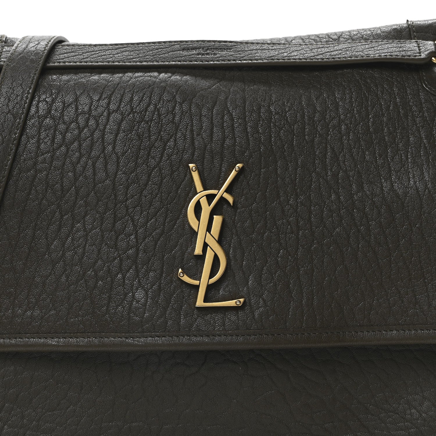 Saint Laurent Grained Lambskin Monogram Large Niki Chain Satchel Light Musk 8 of 10