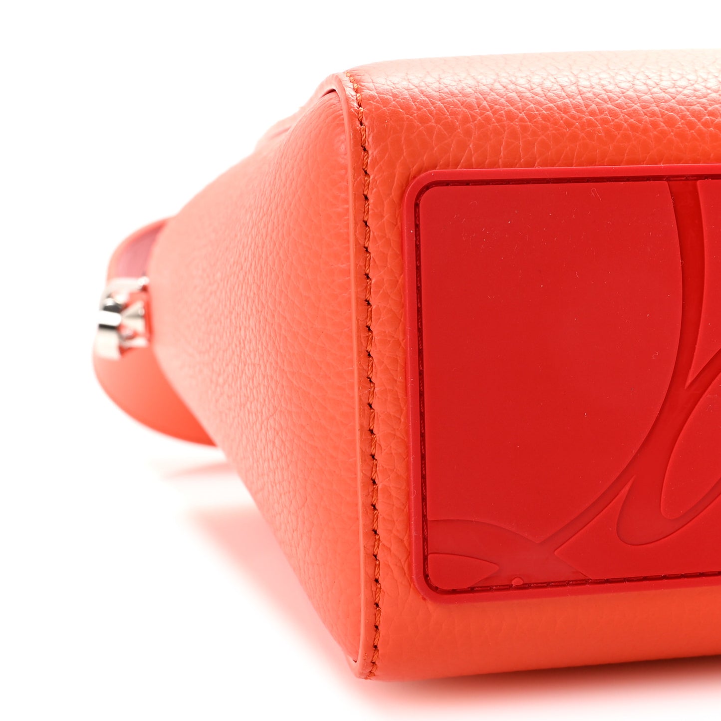 Calfskin Spikes Mini East West Cabata Tote Orange